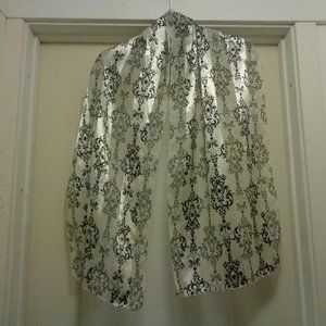 VINTAGE EDWARDIAN LOOKING WALLPAPER LONG SCARF